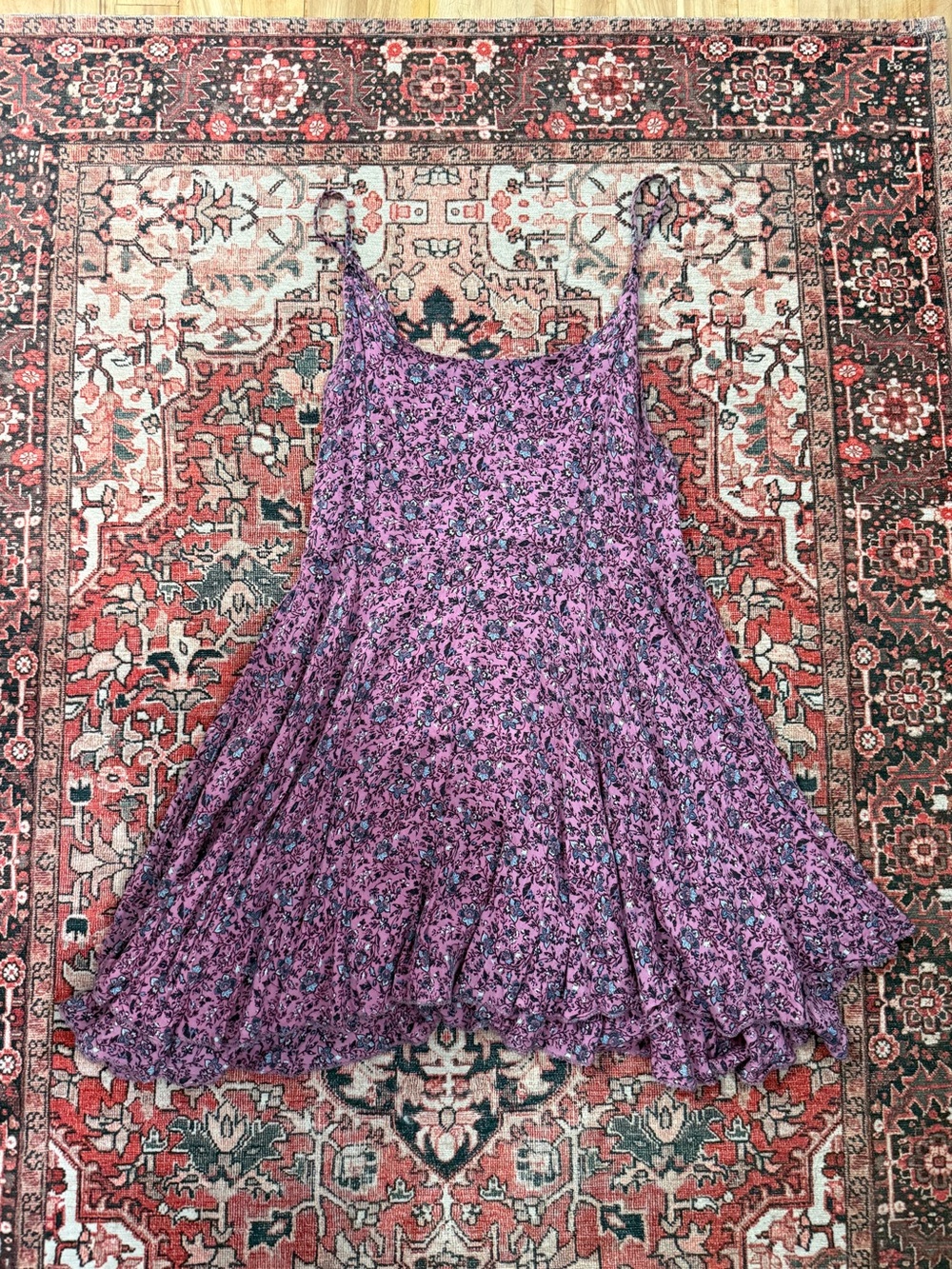 Floral Pink Mini Summer Dress